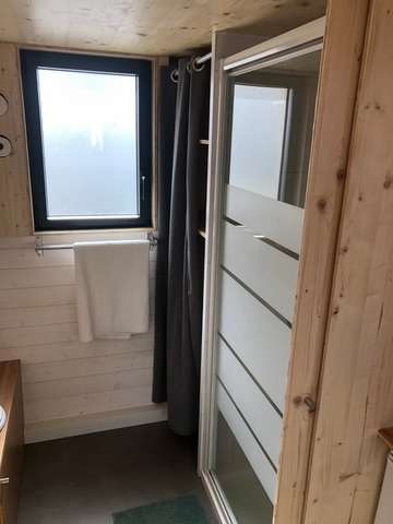 Espace douche tiny house